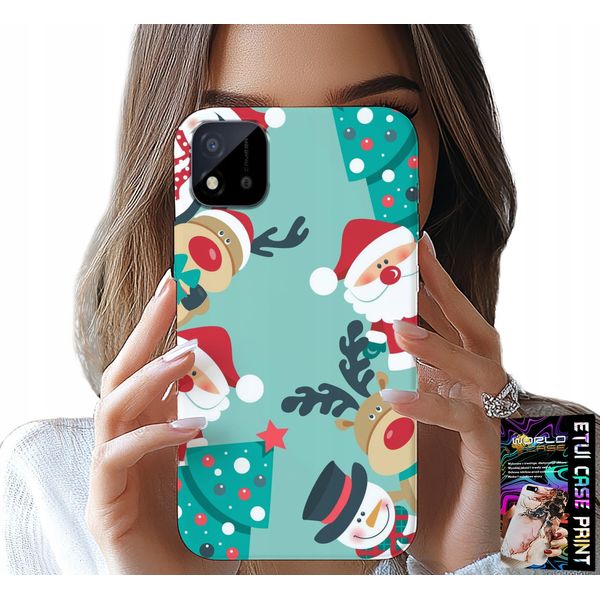 Custodia Per Realme C11 2021 - Babbo Natale, Renna, Pupazzo Di Neve, Disegni Natalizi-image
