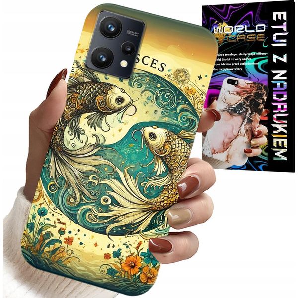 Custodia Per Realme 9 Pro - Segno Zodiacale, Pesci Astronomia + Pellicola Protettiva-image