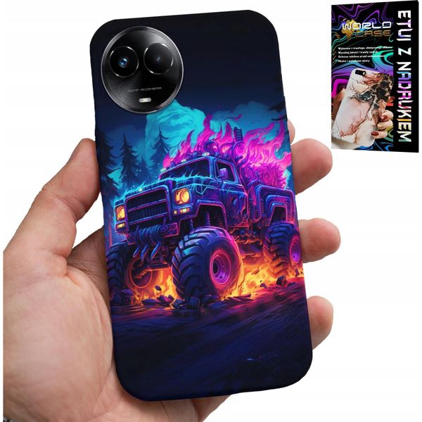 Custodia Per Realme C67 4G - Monstertruck Mega Truck Design Case-image