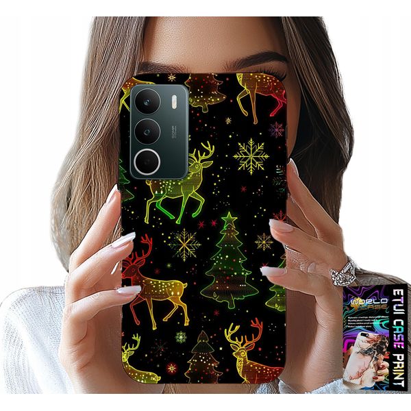 Custodia Per Realme C71 4G - Renna, Fiocco Di Neve, Albero Di Natale + Vetro-image