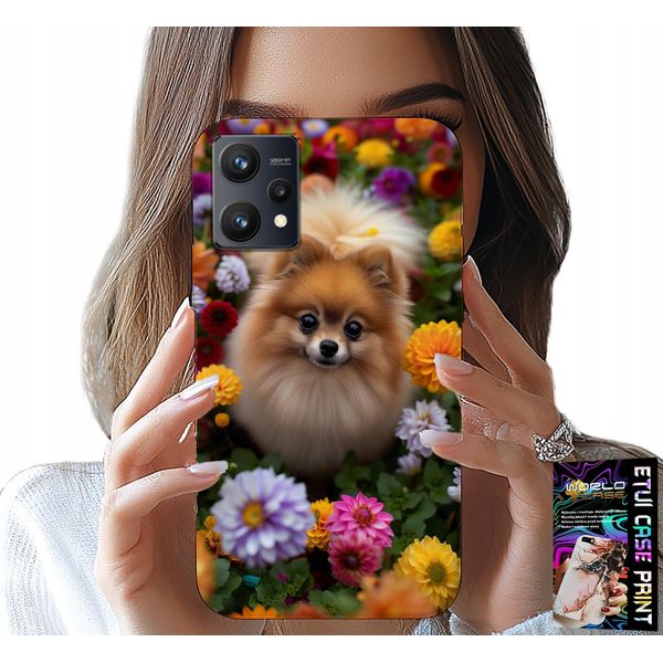 Custodia Per Realme 9 5G - Dolce Cagnolino, Custodia Pomeranian + Vetro-image