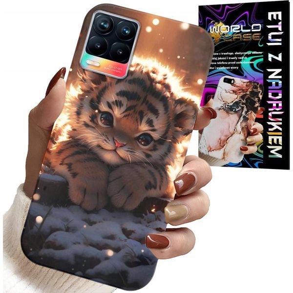 Custodia Per Realme 8 / 8 Pro - Con Stampa Tigroccino Dolce Custodia Case-image