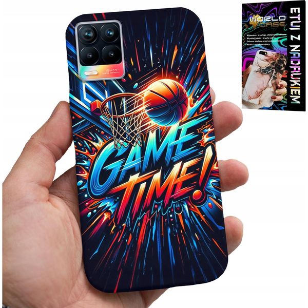 Custodia Per Realme 8 / 8 Pro - Basket Nba Fan 23 Game Time, Custodia-image