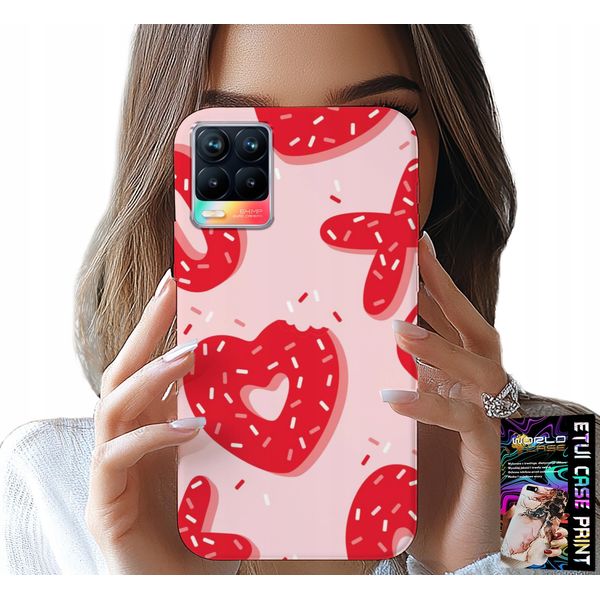 Custodia Per Realme 8 / 8 Pro - Modelli Femminili E Alla Moda Xoxo Cuore + Vetro-image