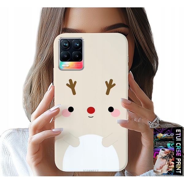 Custodia Per Realme 8 / 8 Pro - Reniferek, Renifer, Motivi Natalizi-image