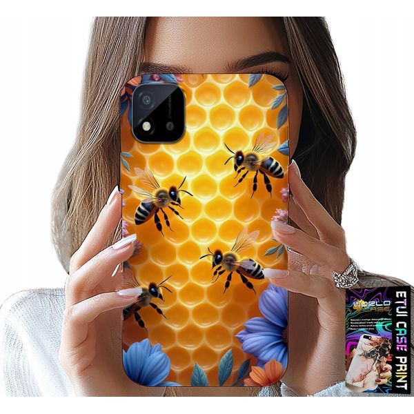 Etui Do Realme C11 2021 - Caso PszczołY Ul Plaster Miodu Plecki-image