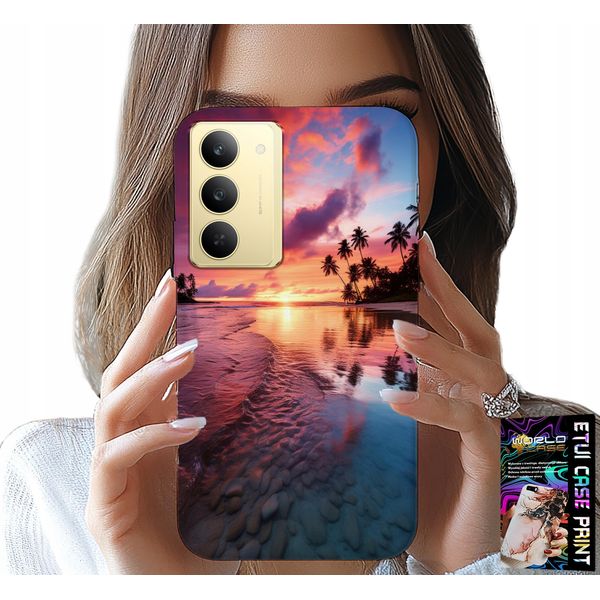 Custodia Per Realme 14X - Spiaggia Vacanze Isola Belle Vedute +Vetro-image