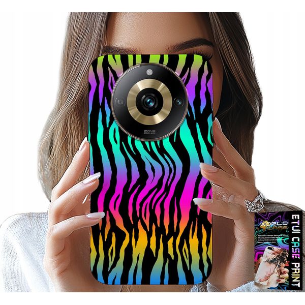Custodia Per Realme 11 Pro - Custodia Con Motivi Astratti Colorati + Pellicola Protettiva-image