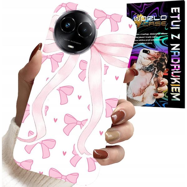 Custodia Per Realme C67 4G - Nastri Rosa Nastro Modelli Alla Moda Custodia-image