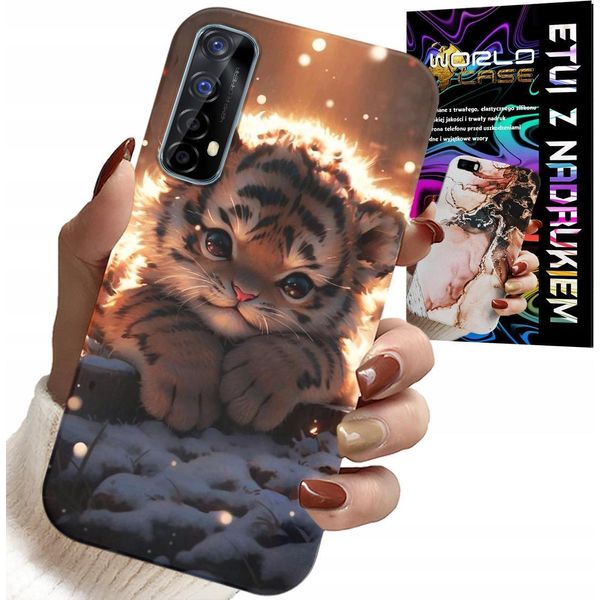 Custodia Per Realme 7 - Con Stampa Tigrottino Carino Custodia Case-image