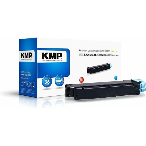 Kmp 2923,3003 Kmp K-T90 Toner Cyan Kompatibel Mit Kyocera TK-5280 C-image