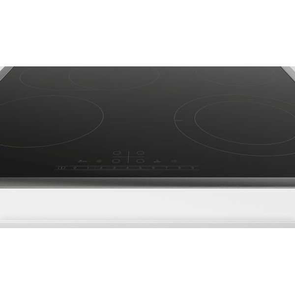 Bosch PKN645FP2E Piano Cottura In Vetroceramica Da 60 Cm, Struttura In Acciaio Inox-image