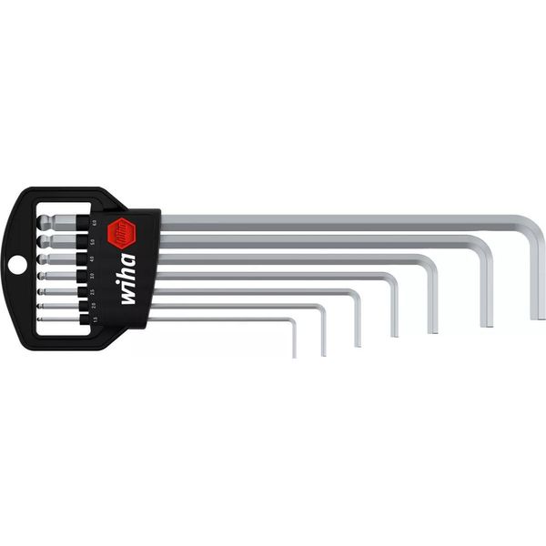 Wiha Allen Allen Key Set 1.5 Mm, 2 Mm, 2.5 Mm, 3 Mm, 4 Mm, 5 Mm, 6 Mm 7-Piece-image