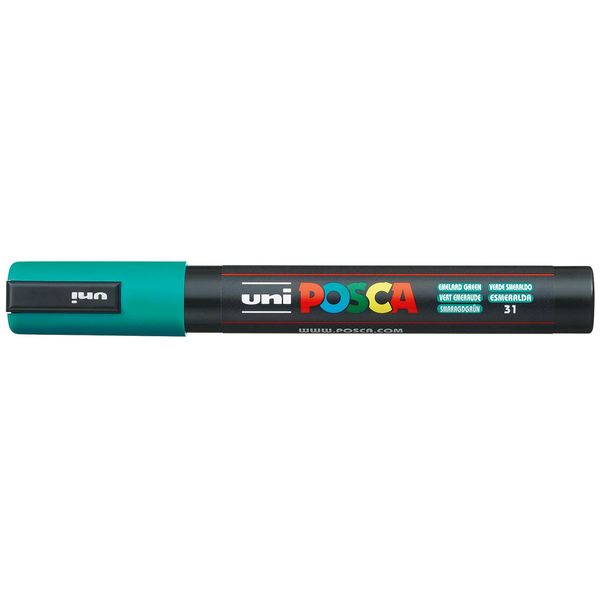 Posca PC5M Vem Marcatore A Pigmenti Posca PC-5M, Verde Smeraldo-image