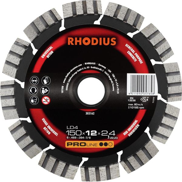 Rhodius 303162 Diamond Cutting Disc 150 Mm 1 Pc(S) Natural Stone-image