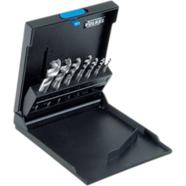 Set Di Maschi Per Metallo VÖLkel GrÜNring, 7 Pezzi, M3 - M12 HSS-E Din 371/376 ( 47863 ), Foro Cieco, Senza Punta Elicoidale-image