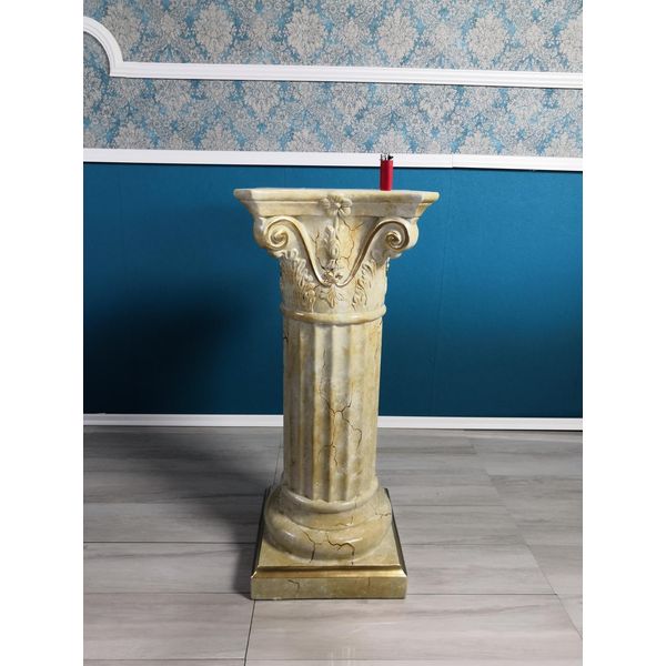 Colonne Romane Di Stucco Scultura Di Marmo Figura Decorazione Stand Statue Nuovo-image