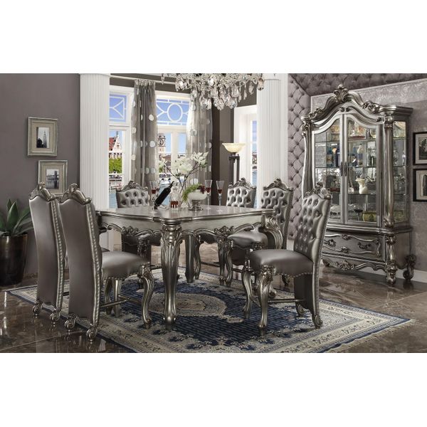 Tavolo Da Pranzo 8X Sedie Sedia Sala Da Pranzo Set Da Pranzo Gruppo Tavolo Design Gruppo Tavoli-image