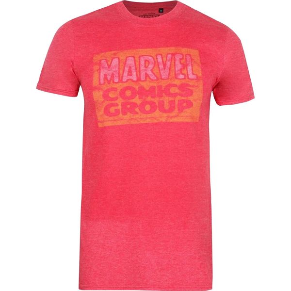 Marvel - Maglietta "Comics Group"" Da Uomo TV748 (M) (Rosso Screziato)"-image