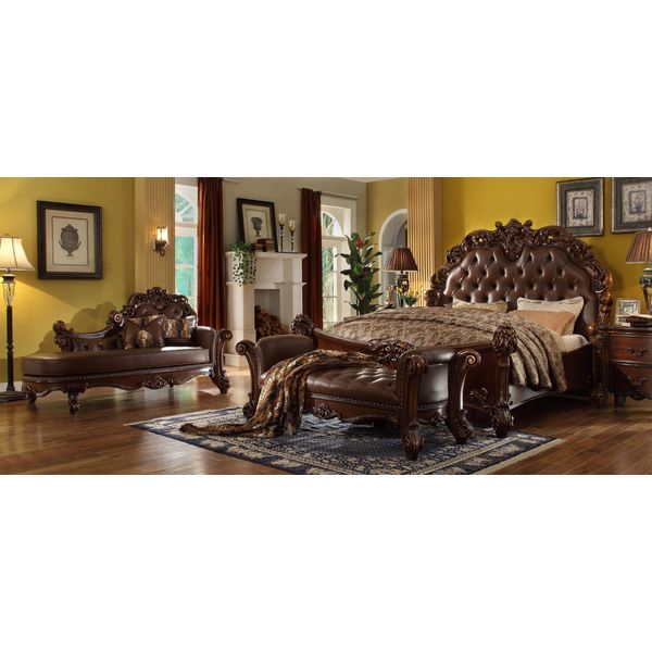 Letto Matrimoniale Reale Letti 2X Comodini Console Set Completo Camera Da Letto-image