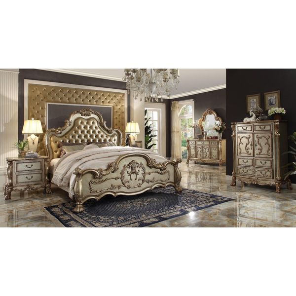Letto 2X Comodino 3 Pezzi Cameretta Di Design Letti Chesterfield-image