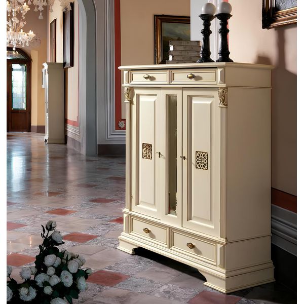 Cassettiera Credenza Armadio Mobili Italiani Stile Antico Legno-image