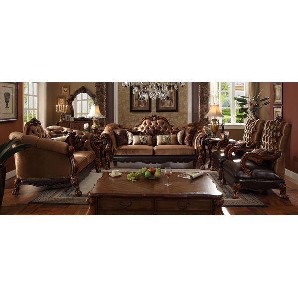 Divano 3 Posti Divano Imbottito Set Tessuto Divani Divani Legno Chesterfield-image