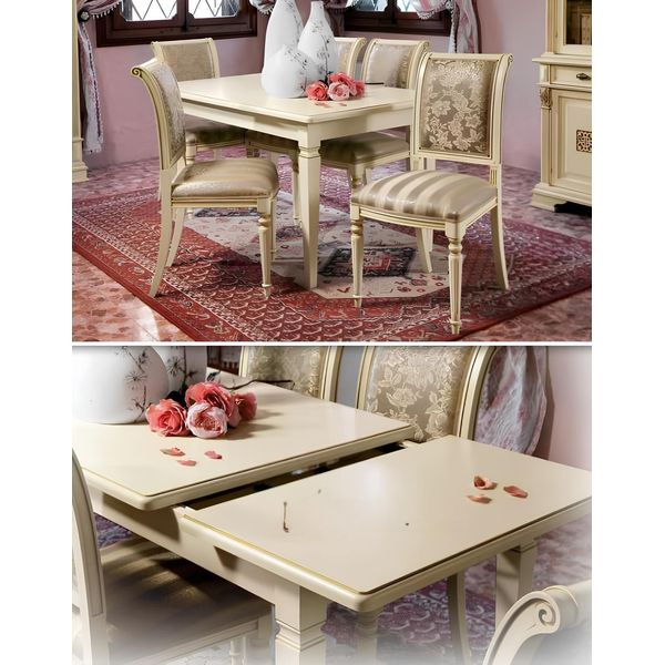 Tavolo Da Pranzo + 4X Sedie Gruppo Sala Da Pranzo Soggiorno Set 5Pcs Mobili-image