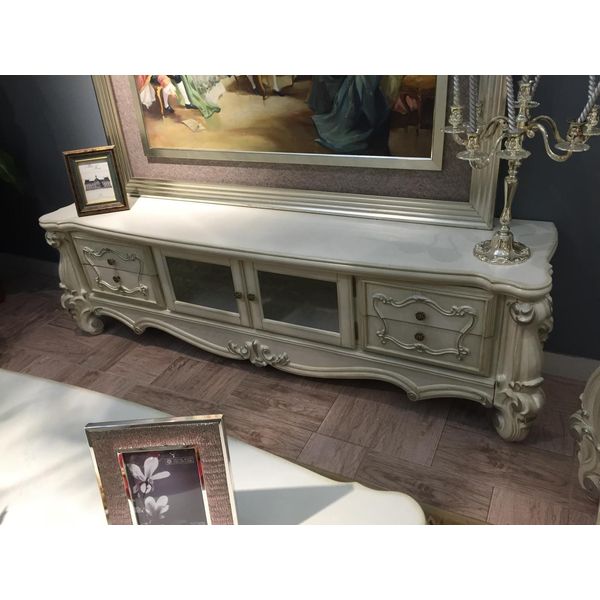 Credenza Tv Tavola Mobile Rtv Tavolo Soggiorno Legno Classico Barocco Nuovo-image
