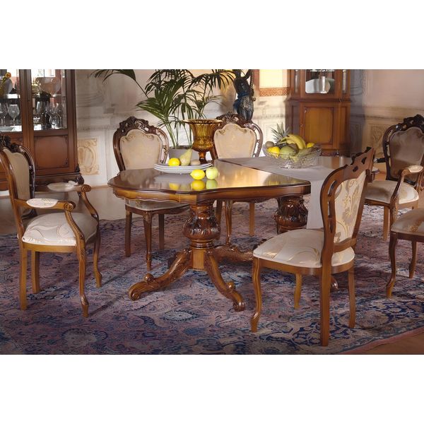Set Tavolo Da Pranzo Tavolo 6X Sedie Gruppo Sala Da Pranzo Legno 7Pz Nuovo-image