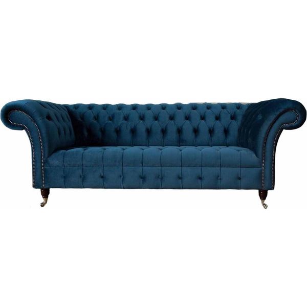 Divano Chesterfield 3 Posti Divani Imbottiti Divani In Tessuto Design-image