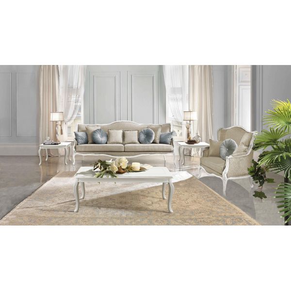 Set Di Divani Barocchi Rococò 3+2 Posti Set Divani Imbottiti Divani Tessili Divano Nuovo-image