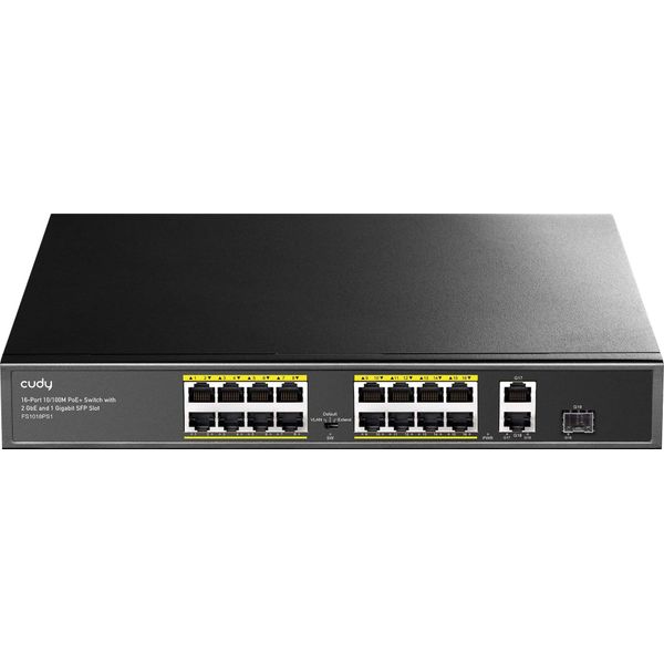 Cudy FS1018PS1 Network Switch Fast Ethernet (10/100) Power Over Ethernet (Poe) Grey-image