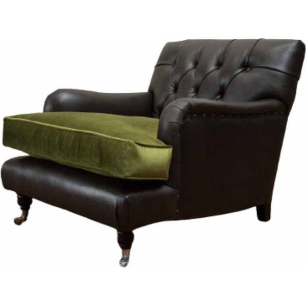Poltrona Chesterfield Design Tappezzeria Divano Divano Chesterfield Pelle Nuovo-image