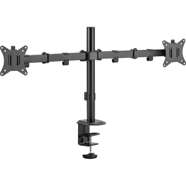 Equip - Kit Di Montaggio (Staffa, Foro Per Tavolo, Supporto Per Tavolo, Staffa) - Inclinabile - Per 2 Console Lcd/Plasma - Plastica, Acciaio Inox - Nero - Dimensioni Schermo: 43,2-81,3 Cm (17"-32"")"-image