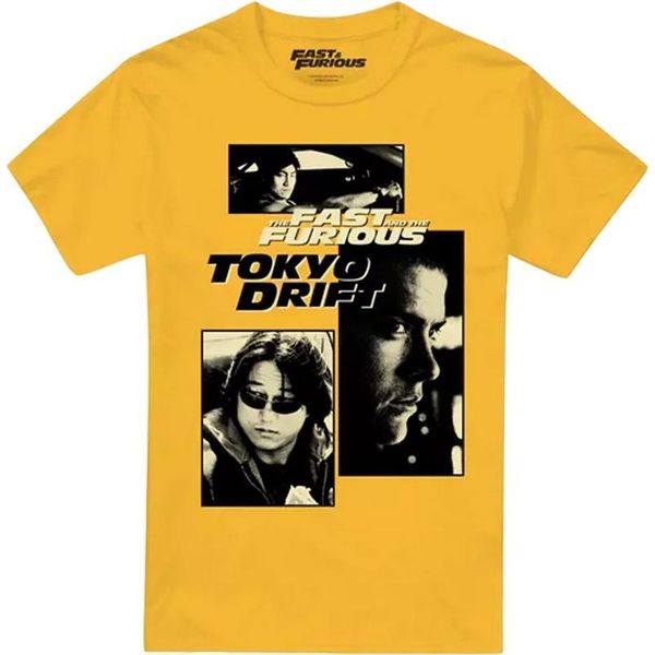 Fast & Furious Tokyo Drift - Maglietta Da Uomo TV2094 (Xxl) (Oro)-image