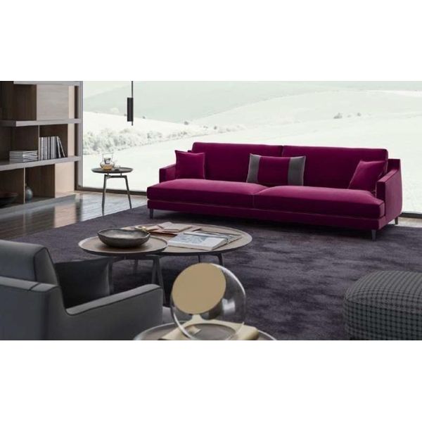 Rosa A Tre Posti Divano Moderno Divani Per Il Soggiorno Mobili Eleganti Design-image
