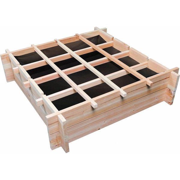 Orto Quadrato In Legno "Tournesol"" - 80 X 80 X 20 Cm"-image