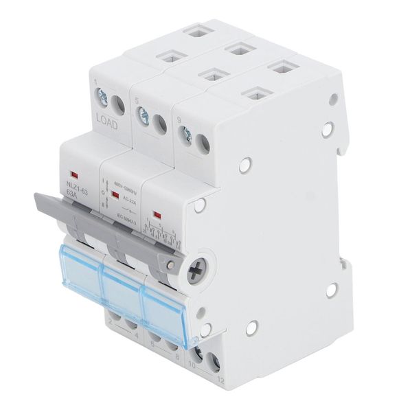 Interruttore Di Trasferimento Di Potenza Doppio, Interruttore Di Trasferimento Manuale Di Potenza Doppio, Interruttore Di Trasferimento Di Potenza 3P, Interruttore Di Isolamento Dell'interruttore Interbloccato, Interruttore Di Trasferimento Di Potenza Doppio 3P 63A, Interruttore Di Trasferimento Di Potenza Su Guida Din-image