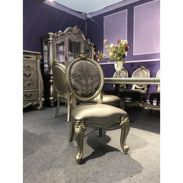 Sedia Imbottita Poltrona Sedia Sedie Soggiorno Sala Da Pranzo Poltrona Barocca Nuovo-image