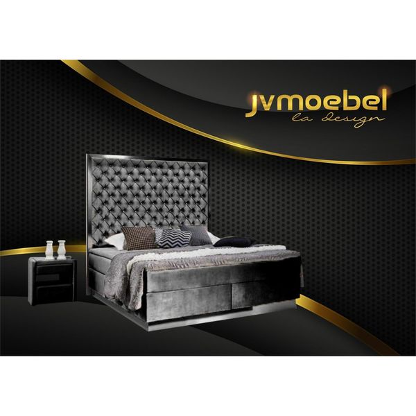 Letto Boxspring Tessuto Mobili Letti Letto Tessile Camera Da Letto Design Chesterfield-image