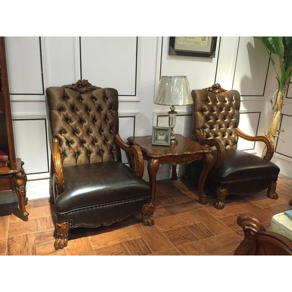 Lounge In Pelle Nuova Poltrona Chesterfield Sedia Di Design Rivestimenti In Tessuto Relex Tessile-image