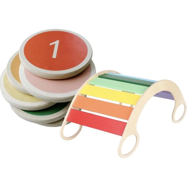 Set Montessori - Pietre Colorate 6 Pezzi E Altalena 5In1-image