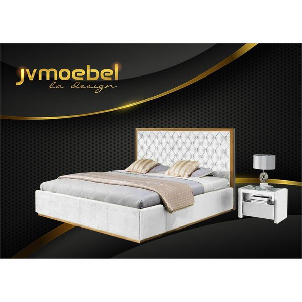 Letto Tessile Camera Da Letto Design Arredamento Lusso Moderno Letti Telaio Letto 140X200-image