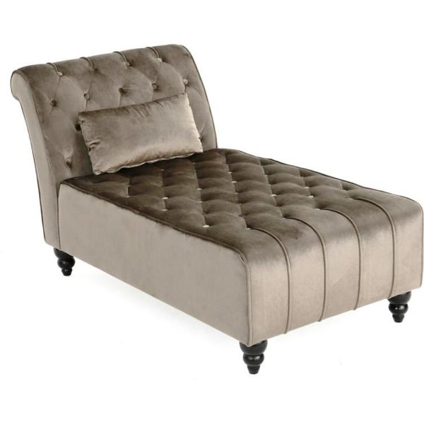 Viola Chaise Longue Chesterfield Mobili Chaise Longue Soggiorno Design Moderno Divano Nuovo-image