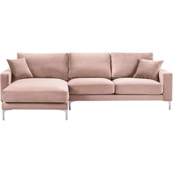 Textill Tessuto Divani Chesterfield Mobili Creativi Soggiorno Divano Angolare Rosa Xxl Grande-image