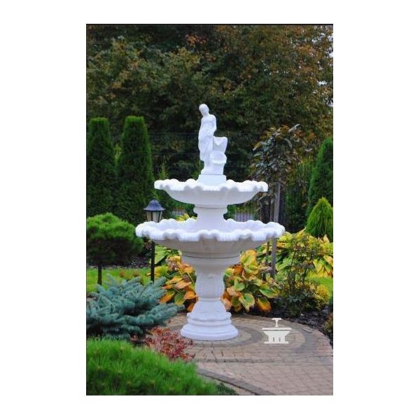 Fontana Rotonda 197 Cm Giardino Pietra Scultura Decor Paesaggio Nuovo Selene Amanda 1-image