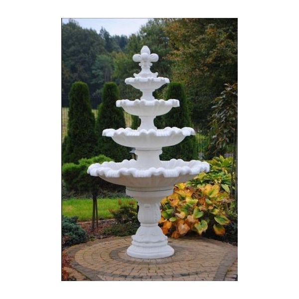 Fontana Rotonda 224 Cm Sculture In Pietra Da Giardino Decorazione Paesaggio Design Selene-image
