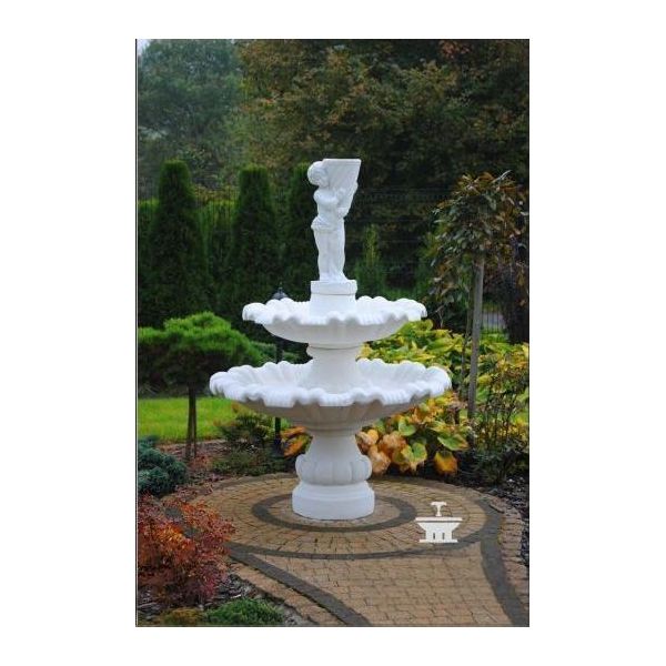 Fontana Rotonda 187 Cm Sculture In Pietra Da Giardino Decorazione Paesaggio Stagno Greco Carello-image