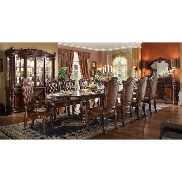 Set Completo Tavolo Da Pranzo 10 Sedie Set Sala Da Pranzo Gruppo Tavolo Legno Tavoli 11Pz-image